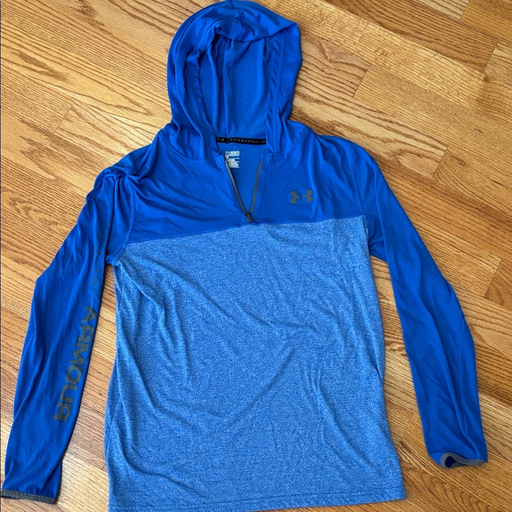 Under Armour Blue Long Sleeve Kids Tee